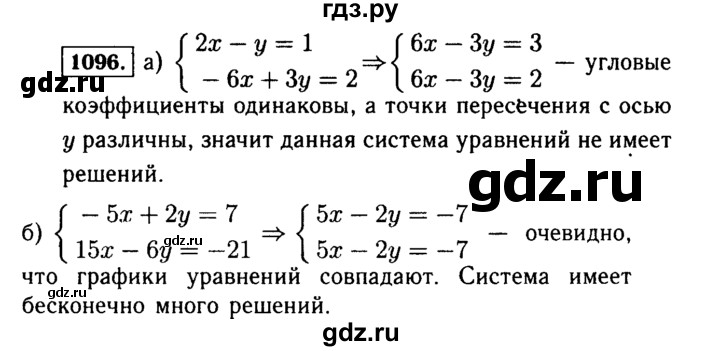 ГДЗ по алгебре 7 класс  Макарычев   задание - 1096, Решебник к учебнику 2015