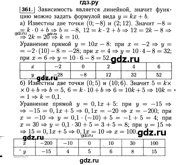 ГДЗ по алгебре 7 класс  Макарычев   задание - 361, Решебник к учебнику 2015