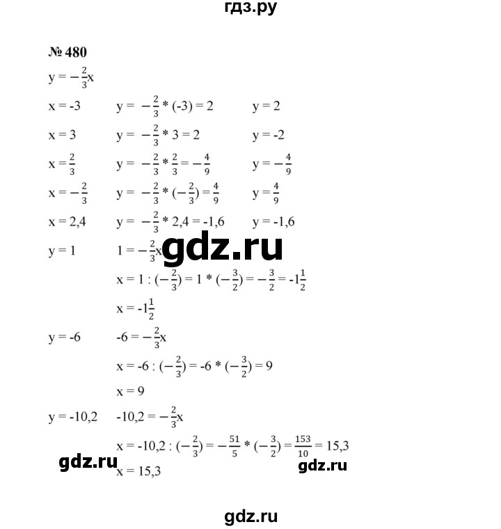 ГДЗ по алгебре 7 класс  Макарычев   задание - 480, Решебник к учебнику 2023