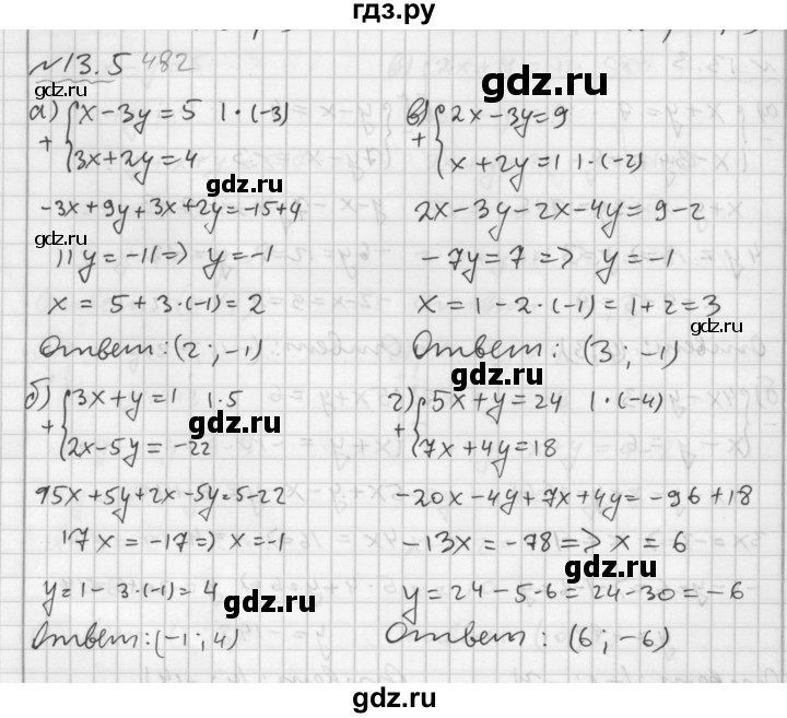 ГДЗ по алгебре 7 класс  Мордкович Учебник, Задачник Базовый уровень §13 - 13.5, Решебник №2 к задачнику 2015