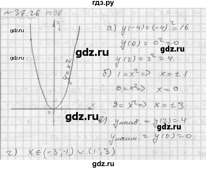 ГДЗ по алгебре 7 класс  Мордкович Учебник, Задачник Базовый уровень §37 - 37.26, Решебник №2 к задачнику 2015