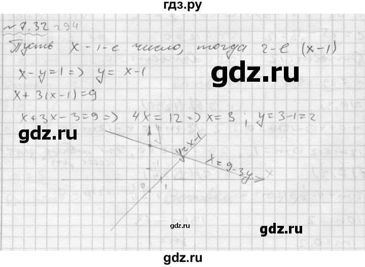 ГДЗ по алгебре 7 класс  Мордкович Учебник, Задачник Базовый уровень §7 - 7.32, Решебник №2 к задачнику 2015
