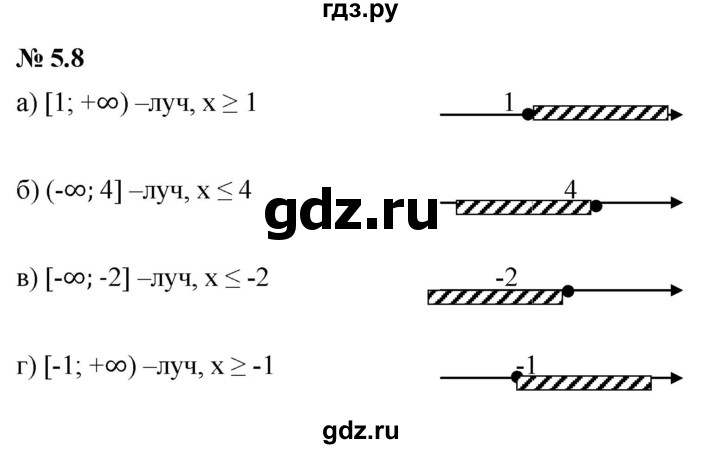 ГДЗ по алгебре 7 класс  Мордкович Учебник, Задачник Базовый уровень §5 - 5.8, Решебник к задачнику 2021