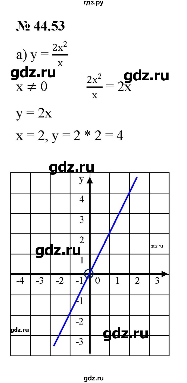 ГДЗ по алгебре 7 класс  Мордкович Учебник, Задачник Базовый уровень §44 - 44.53, Решебник к задачнику 2021