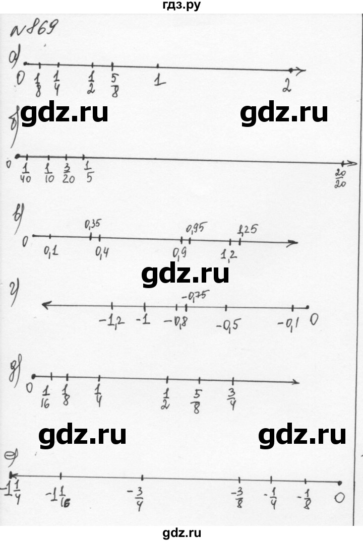 ГДЗ по алгебре 7 класс  Никольский   номер - 869, Решебник к учебнику 2015