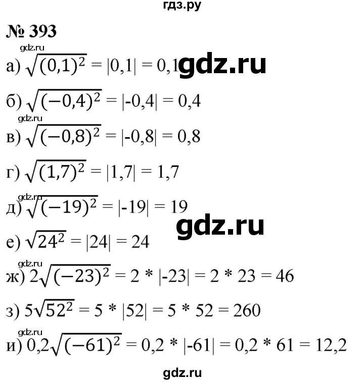 ГДЗ по алгебре 8 класс  Макарычев   задание - 393, Решебник к учебнику 2022