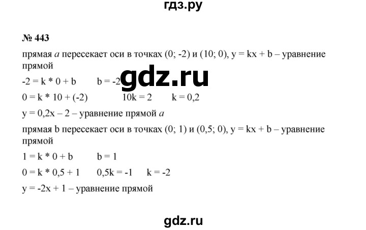 ГДЗ по алгебре 8 класс  Макарычев   задание - 443, Решебник к учебнику 2022