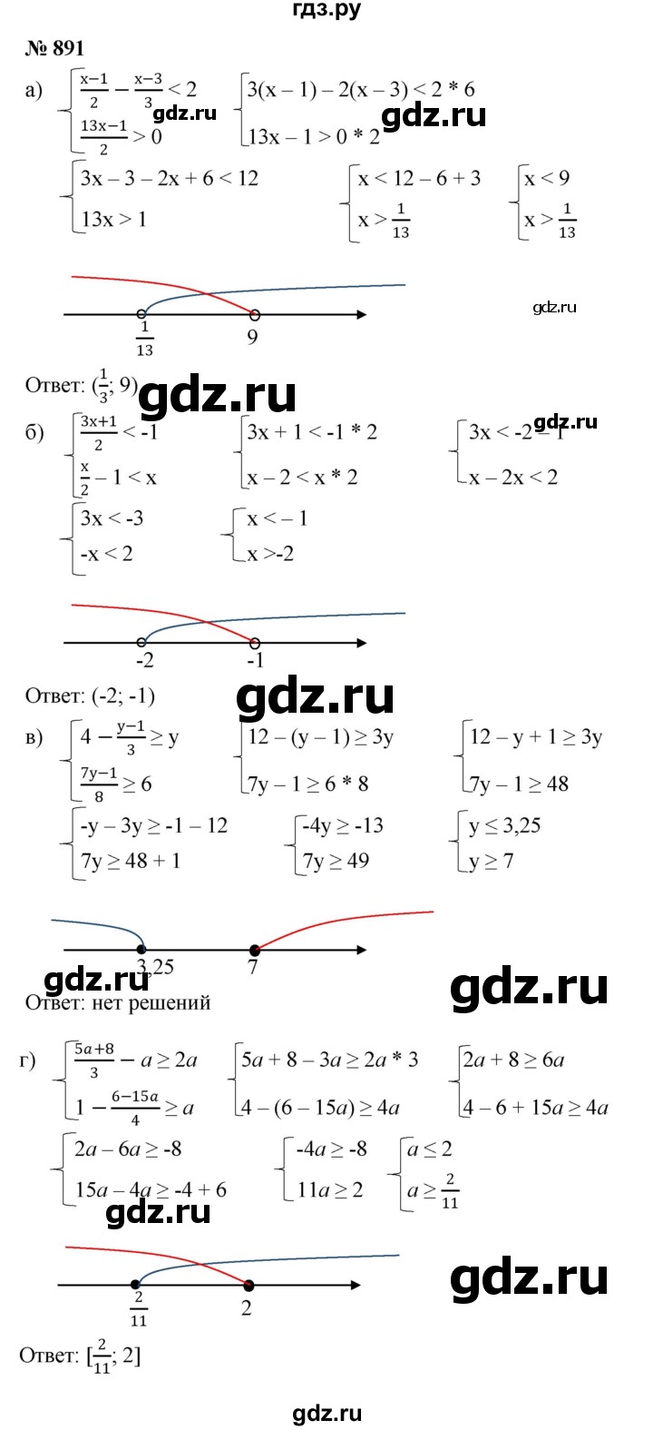 ГДЗ по алгебре 8 класс  Макарычев   задание - 891, Решебник к учебнику 2022