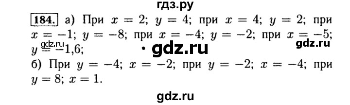 ГДЗ по алгебре 8 класс  Макарычев   задание - 184, Решебник к учебнику 2015