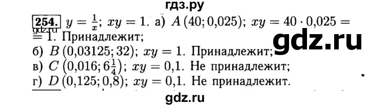 ГДЗ по алгебре 8 класс  Макарычев   задание - 254, Решебник к учебнику 2015