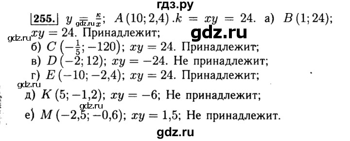 ГДЗ по алгебре 8 класс  Макарычев   задание - 255, Решебник к учебнику 2015