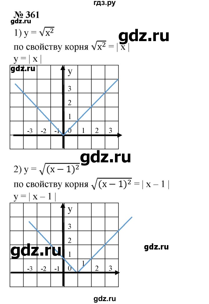 ГДЗ по алгебре 8 класс  Алимов   номер - 361, Решебник №2