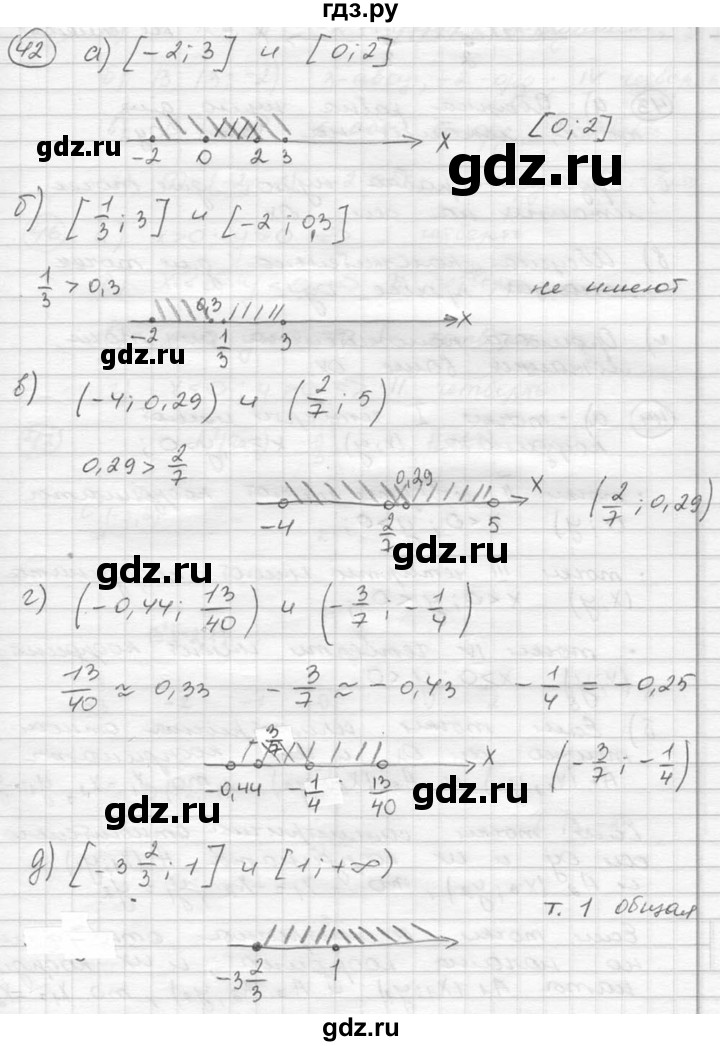 ГДЗ по алгебре 8 класс  Никольский   номер - 42, Решебник №1 к учебнику 2015