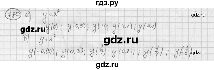 ГДЗ по алгебре 8 класс  Никольский   номер - 780, Решебник №1 к учебнику 2015