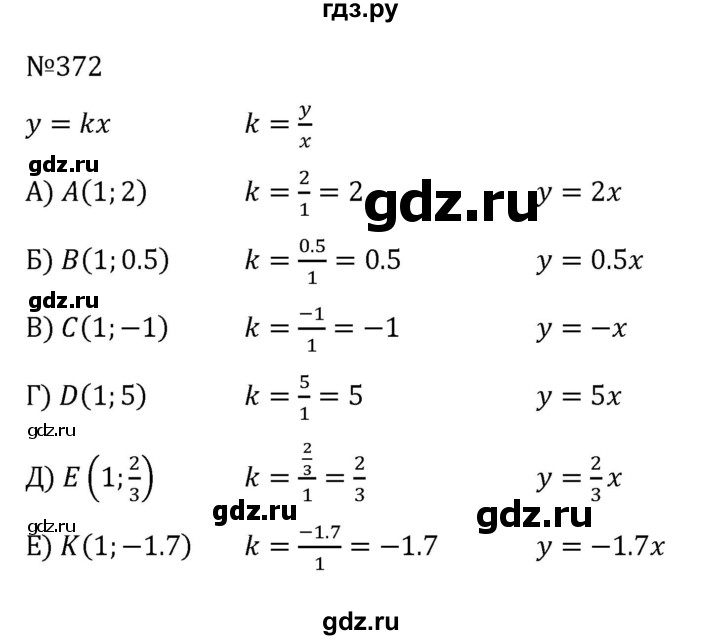 ГДЗ по алгебре 8 класс  Никольский   номер - 372, Решебник к учебнику 2022