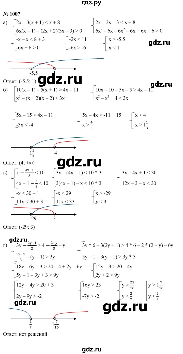ГДЗ по алгебре 9 класс  Макарычев  Базовый уровень задание - 1007, Решебник к учебнику 2021