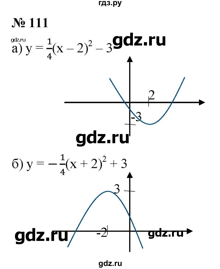 ГДЗ по алгебре 9 класс  Макарычев  Базовый уровень задание - 111, Решебник к учебнику 2021