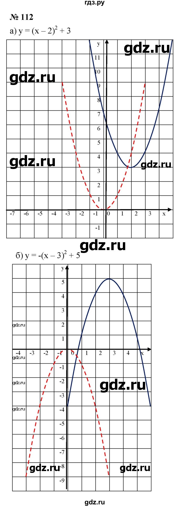 ГДЗ по алгебре 9 класс  Макарычев  Базовый уровень задание - 112, Решебник к учебнику 2021