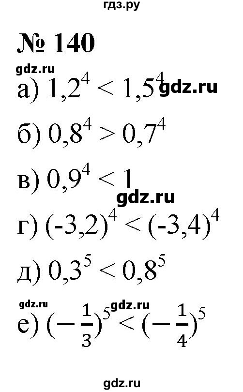 ГДЗ по алгебре 9 класс  Макарычев  Базовый уровень задание - 140, Решебник к учебнику 2021