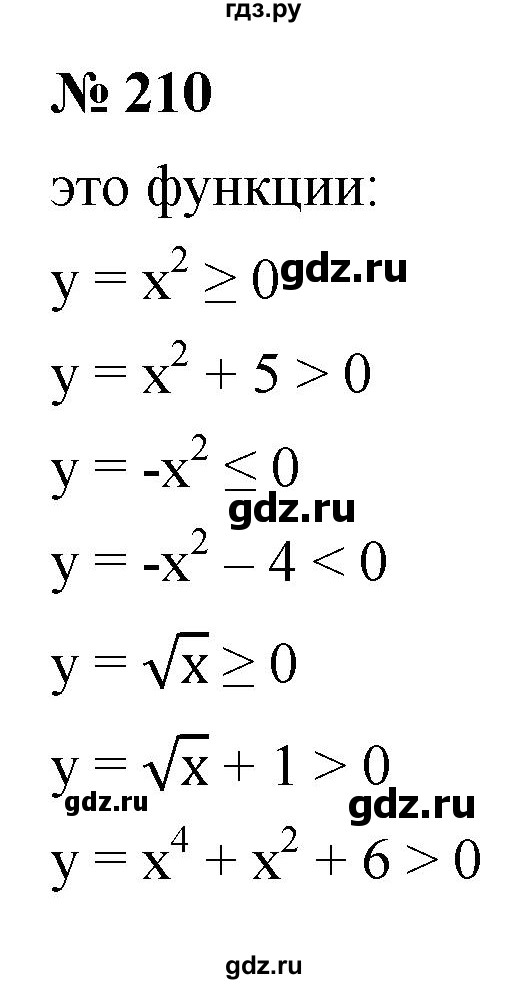 ГДЗ по алгебре 9 класс  Макарычев  Базовый уровень задание - 210, Решебник к учебнику 2021