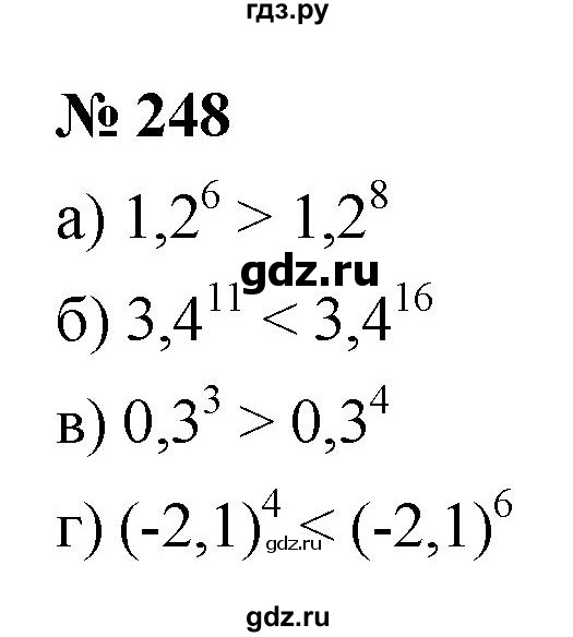 ГДЗ по алгебре 9 класс  Макарычев  Базовый уровень задание - 248, Решебник к учебнику 2021