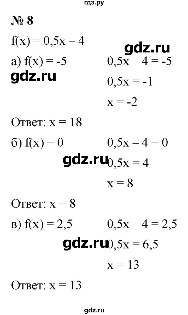 ГДЗ по алгебре 9 класс  Макарычев  Базовый уровень задание - 8, Решебник к учебнику 2021