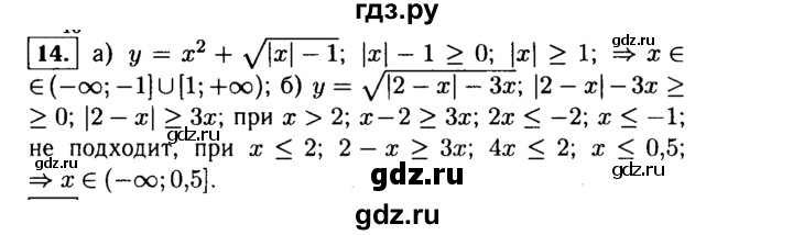 ГДЗ по алгебре 9 класс  Макарычев  Базовый уровень задание - 14, Решебник к учебнику 2015