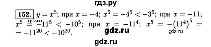 ГДЗ по алгебре 9 класс  Макарычев  Базовый уровень задание - 152, Решебник к учебнику 2015