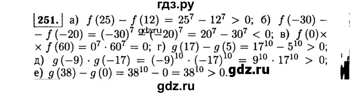 ГДЗ по алгебре 9 класс  Макарычев  Базовый уровень задание - 251, Решебник к учебнику 2015