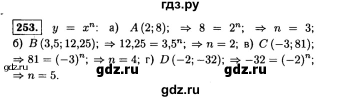 ГДЗ по алгебре 9 класс  Макарычев  Базовый уровень задание - 253, Решебник к учебнику 2015