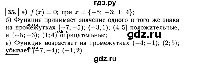 ГДЗ по алгебре 9 класс  Макарычев  Базовый уровень задание - 35, Решебник к учебнику 2015