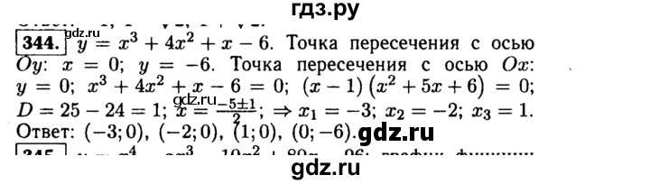ГДЗ по алгебре 9 класс  Макарычев  Базовый уровень задание - 344, Решебник к учебнику 2015