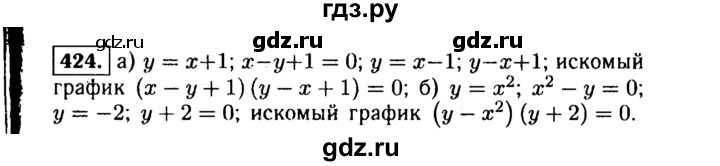 ГДЗ по алгебре 9 класс  Макарычев  Базовый уровень задание - 424, Решебник к учебнику 2015