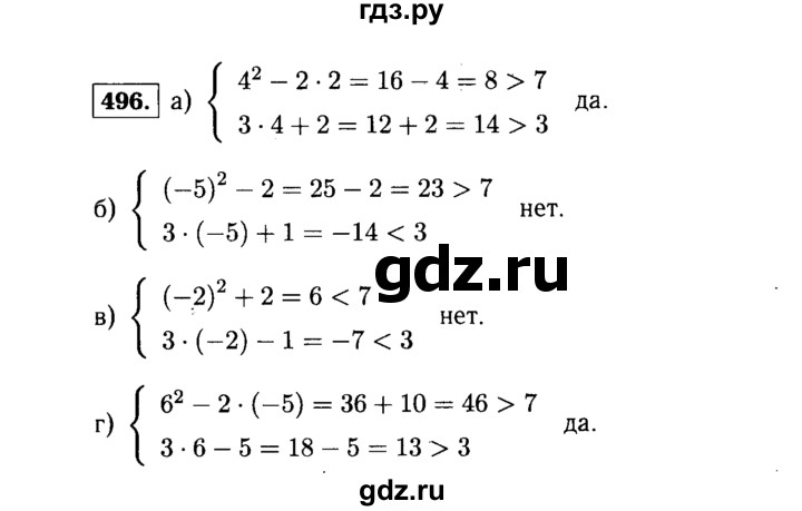 ГДЗ по алгебре 9 класс  Макарычев  Базовый уровень задание - 496, Решебник к учебнику 2015