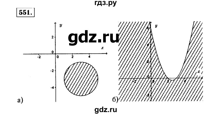 ГДЗ по алгебре 9 класс  Макарычев  Базовый уровень задание - 551, Решебник к учебнику 2015
