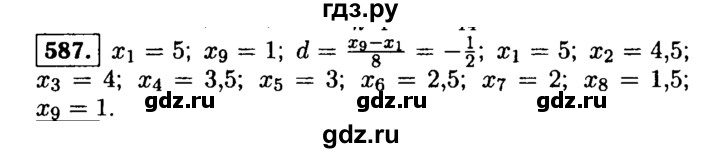 ГДЗ по алгебре 9 класс  Макарычев  Базовый уровень задание - 587, Решебник к учебнику 2015