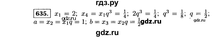 ГДЗ по алгебре 9 класс  Макарычев  Базовый уровень задание - 635, Решебник к учебнику 2015