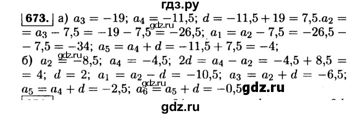 ГДЗ по алгебре 9 класс  Макарычев  Базовый уровень задание - 673, Решебник к учебнику 2015