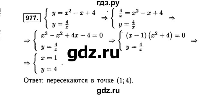 ГДЗ по алгебре 9 класс  Макарычев  Базовый уровень задание - 977, Решебник к учебнику 2015