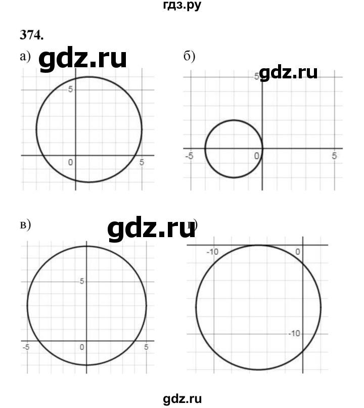 ГДЗ по алгебре 9 класс  Макарычев  Базовый уровень задание - 374, Решебник к учебнику 2023