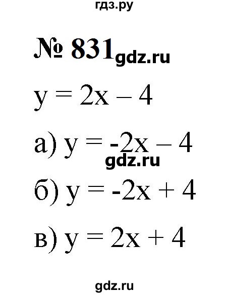 ГДЗ по алгебре 9 класс  Макарычев  Базовый уровень задание - 831, Решебник к учебнику 2023