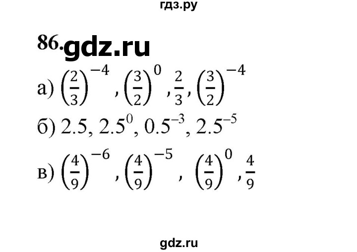ГДЗ по алгебре 9 класс  Макарычев  Базовый уровень задание - 86, Решебник к учебнику 2023