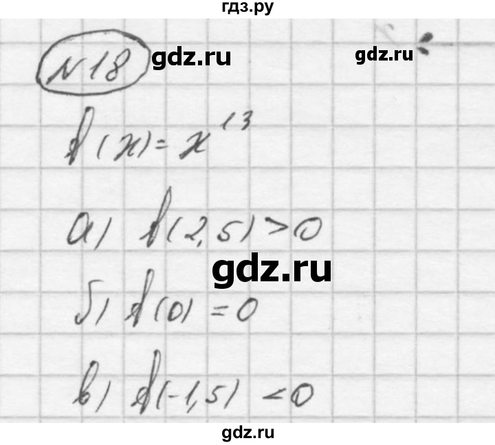 ГДЗ по алгебре 9 класс  Макарычев Дидактические материалы  итоговое повторение / функции - 18, Решебник