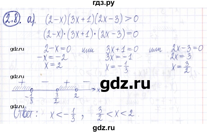 ГДЗ по алгебре 9 класс Мордкович Учебник, Задачник Базовый уровень задачник 2021 / §2 - 2.8, Решебник к задачнику 2021