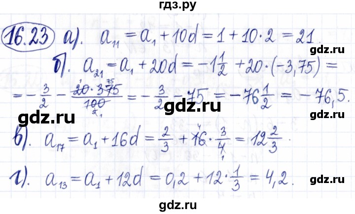 ГДЗ по алгебре 9 класс Мордкович Учебник, Задачник Базовый уровень задачник 2021 / §16 - 16.23, Решебник к задачнику 2021