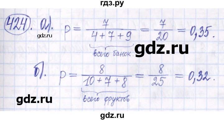 ГДЗ по алгебре 9 класс Мордкович Учебник, Задачник Базовый уровень задачник 2021 / итоговое повторение - 424, Решебник к задачнику 2021