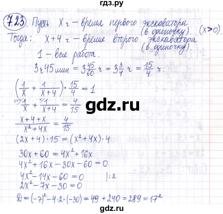 ГДЗ по алгебре 9 класс Мордкович Учебник, Задачник Базовый уровень задачник 2021 / §7 - 7.23, Решебник к задачнику 2021