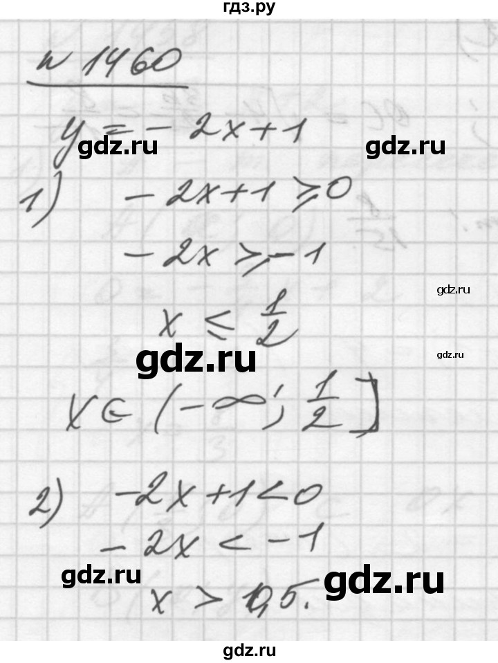 ГДЗ по алгебре 10‐11 класс  Алимов  Базовый и углубленный уровень упражнение - 1460, Решебник №1