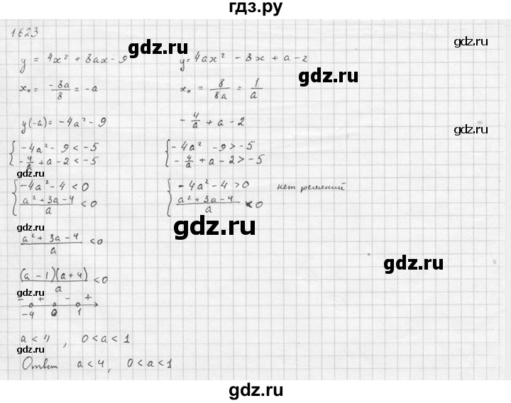 ГДЗ по алгебре 10‐11 класс  Алимов  Базовый и углубленный уровень упражнение - 1623, Решебник №1