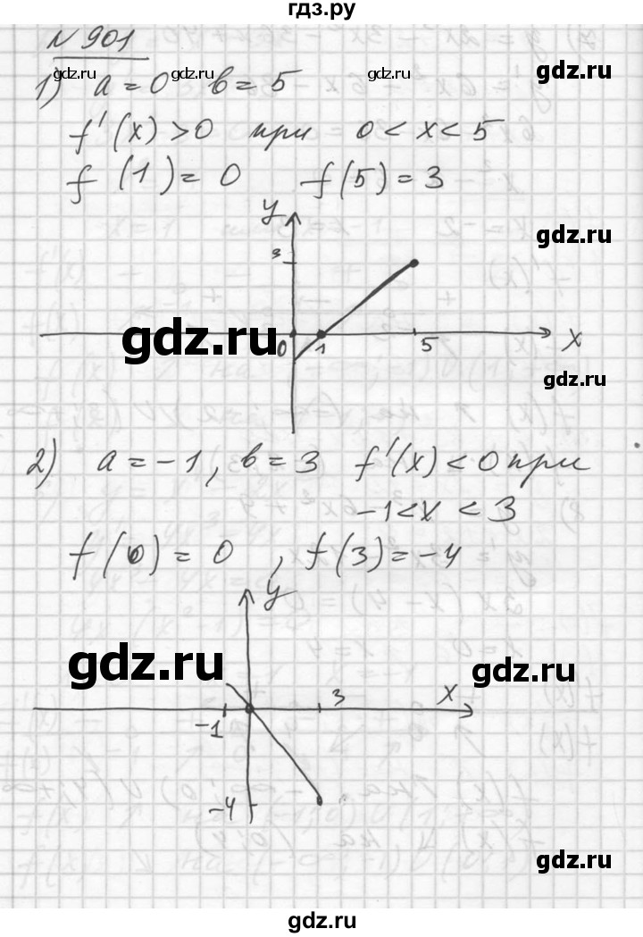 ГДЗ по алгебре 10‐11 класс  Алимов  Базовый и углубленный уровень упражнение - 901, Решебник №1